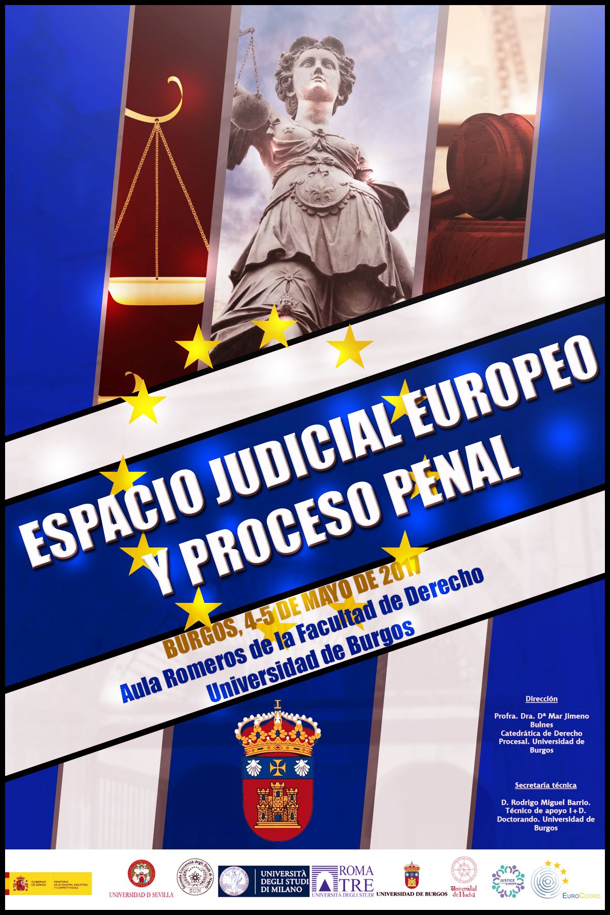Cartel Jornadas Espacio Judicial Europeo y Proceso Penal