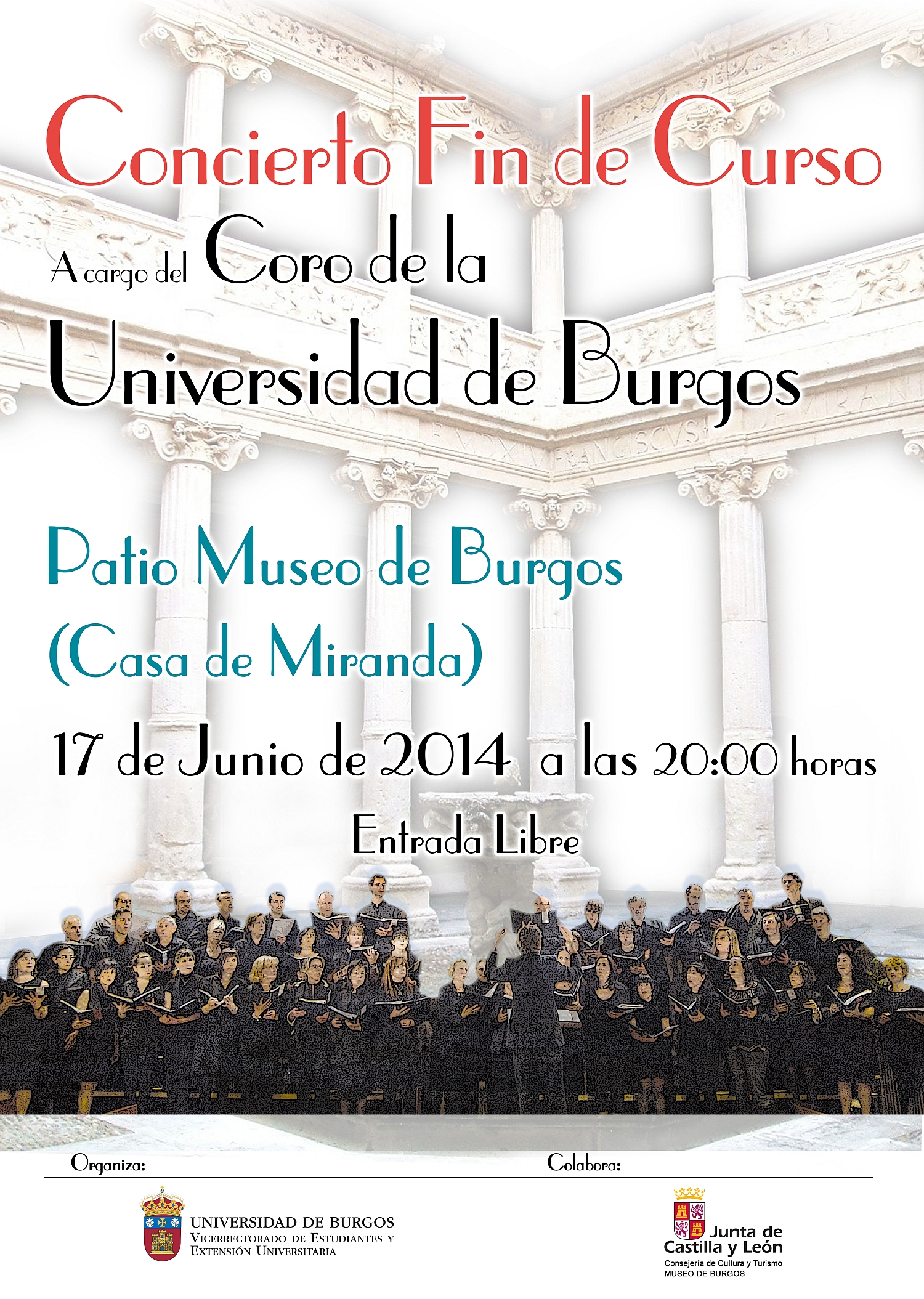 Cartel concierto Coro 2014