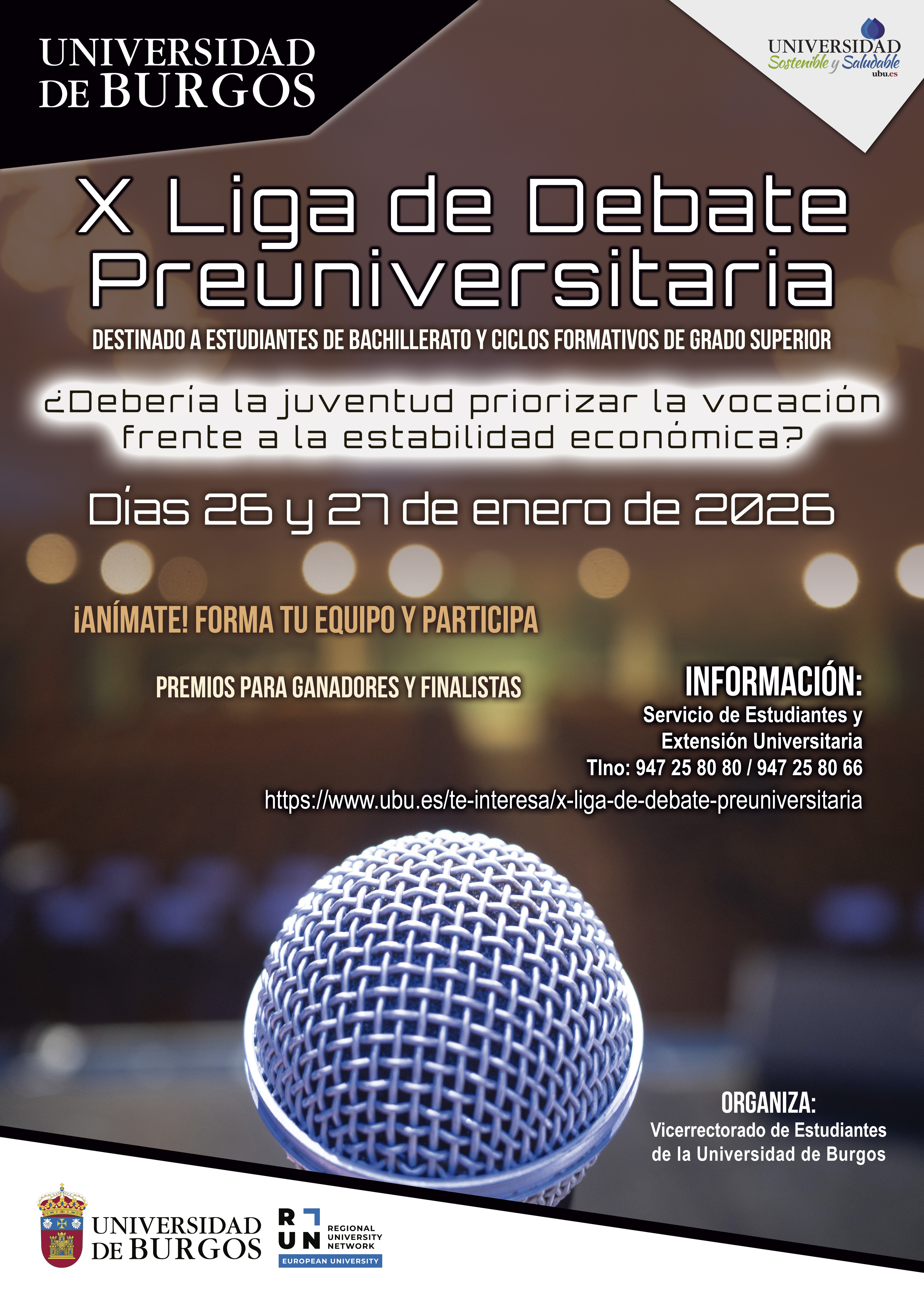 Cartel X Liga Debate Preuniversitaria