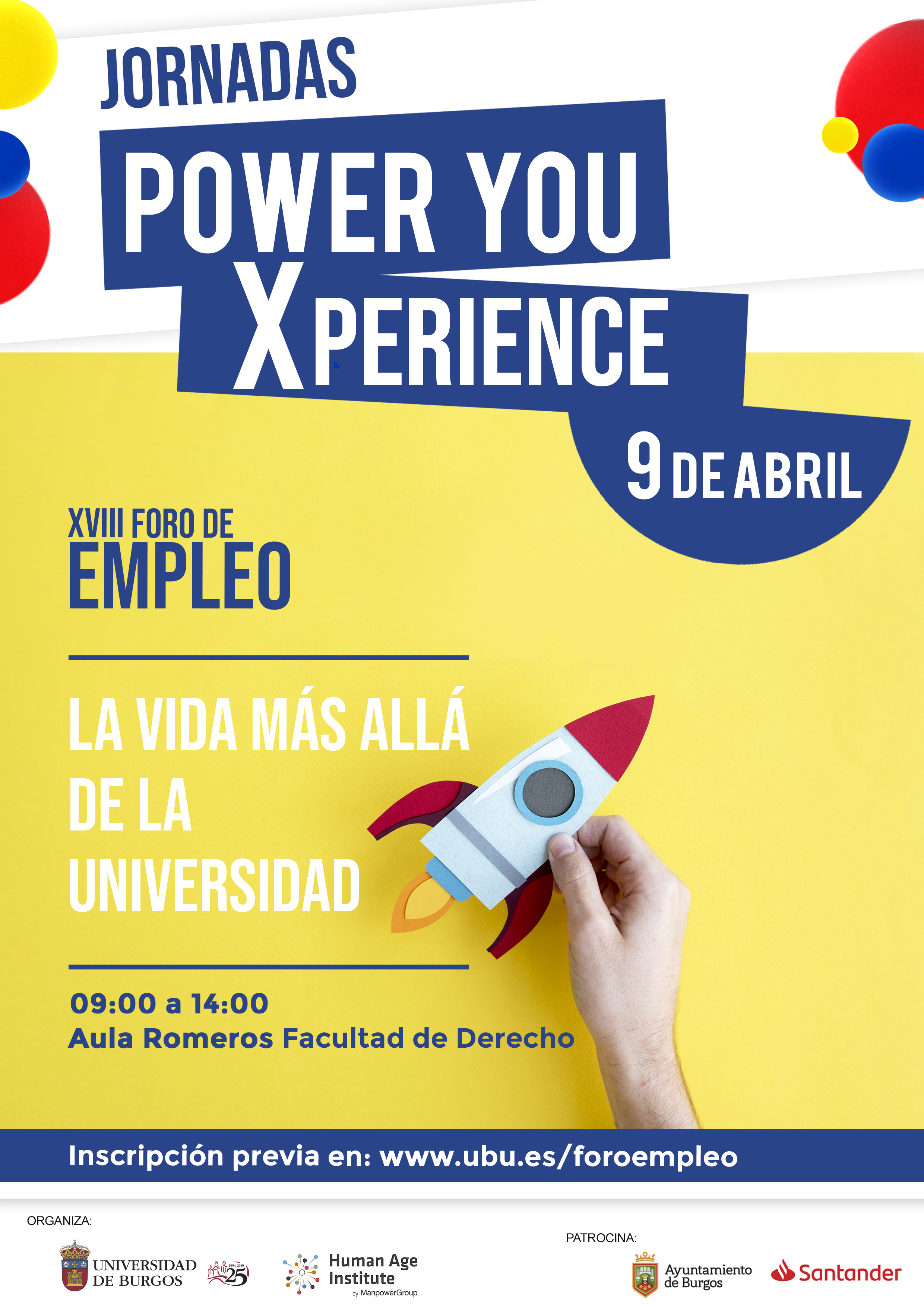 Jornadas Power You Xperience |  XVIII Foro Empleo UBU