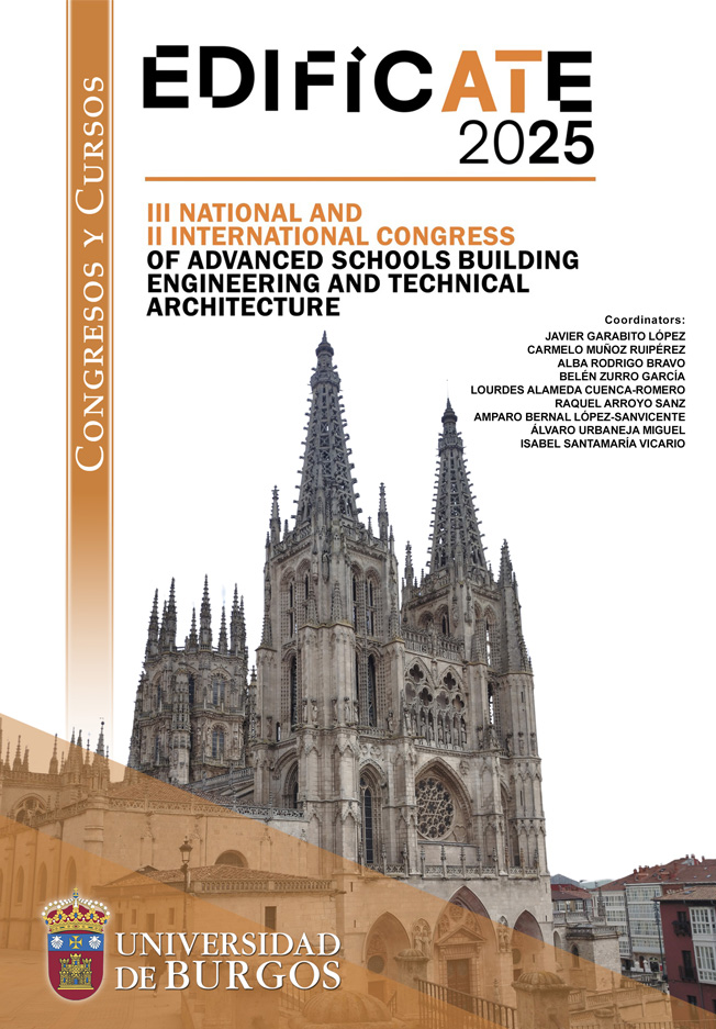 Imagen de la publicación: EDIFICATE 2025. III National and II International Congress of Advanced Schools Buildings Engineering and Technical Architecture. Proceedings book