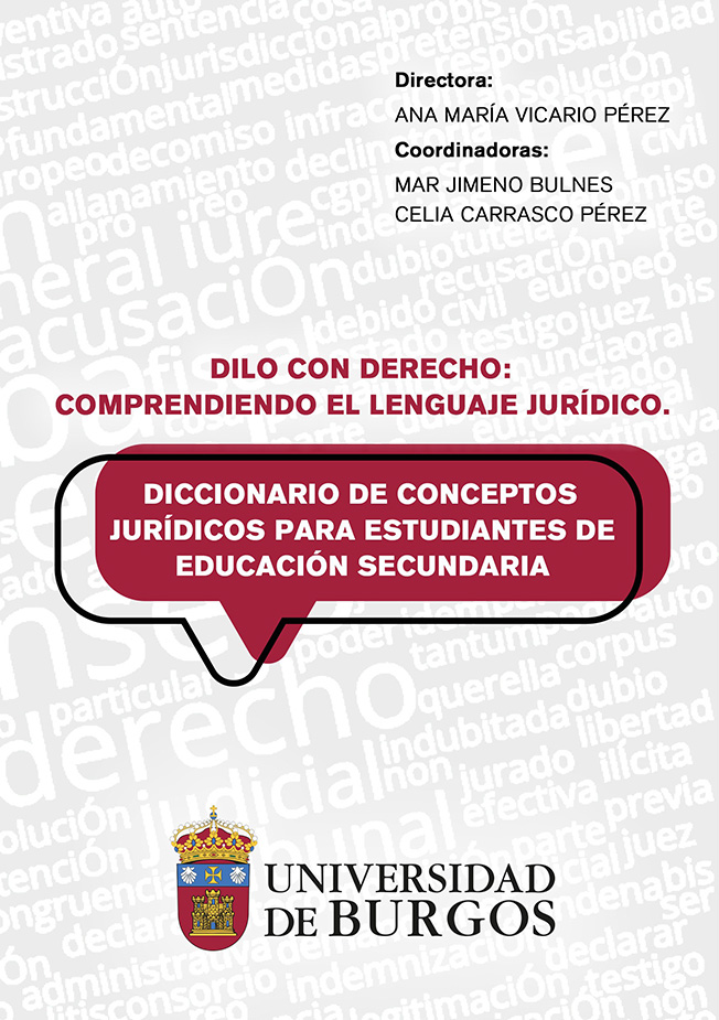 Imagen de la publicación: Dilo con Derecho: comprendiendo el lenguaje jurídico. Diccionario de conceptos jurídicos
