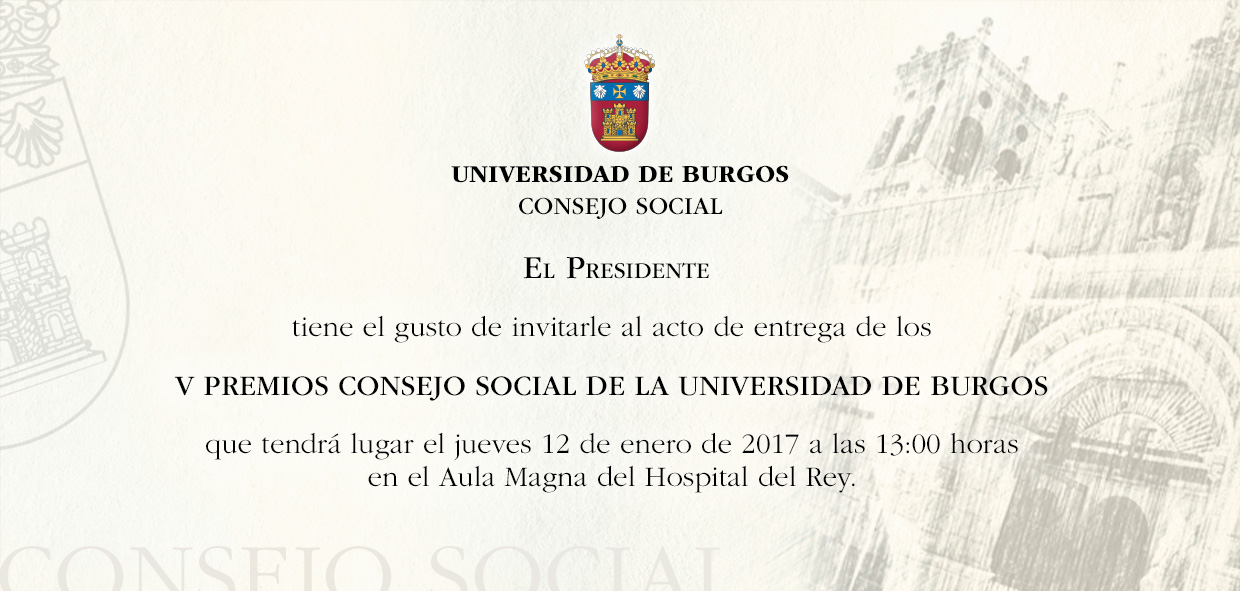 Invitación V Premios CS
