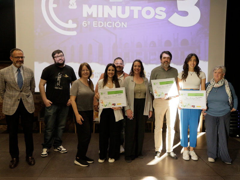 Entrega de premios VI Edición. Concurso Tres Minutos Tesis (3MT®). Fase local.