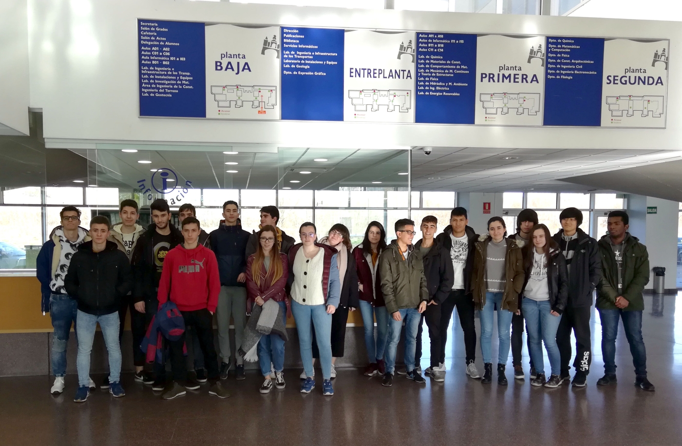 Visita alumnos bachillerato IES Diego Porcelos a la EPS - Milanera