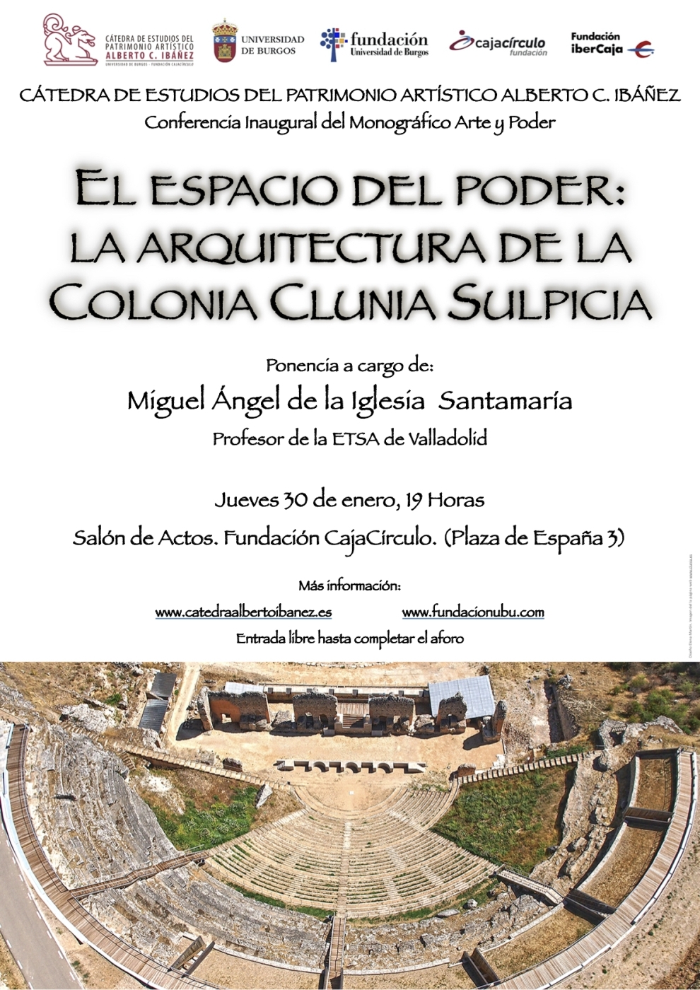 Conferencia “El espacio del poder: la arquitectura de la colonia Clunia Sulpicia”
