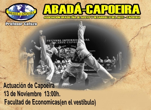 Exhibición Capoeira Facultad Economicas