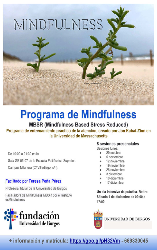 Cartel Programa de #Mindfulness MBSR