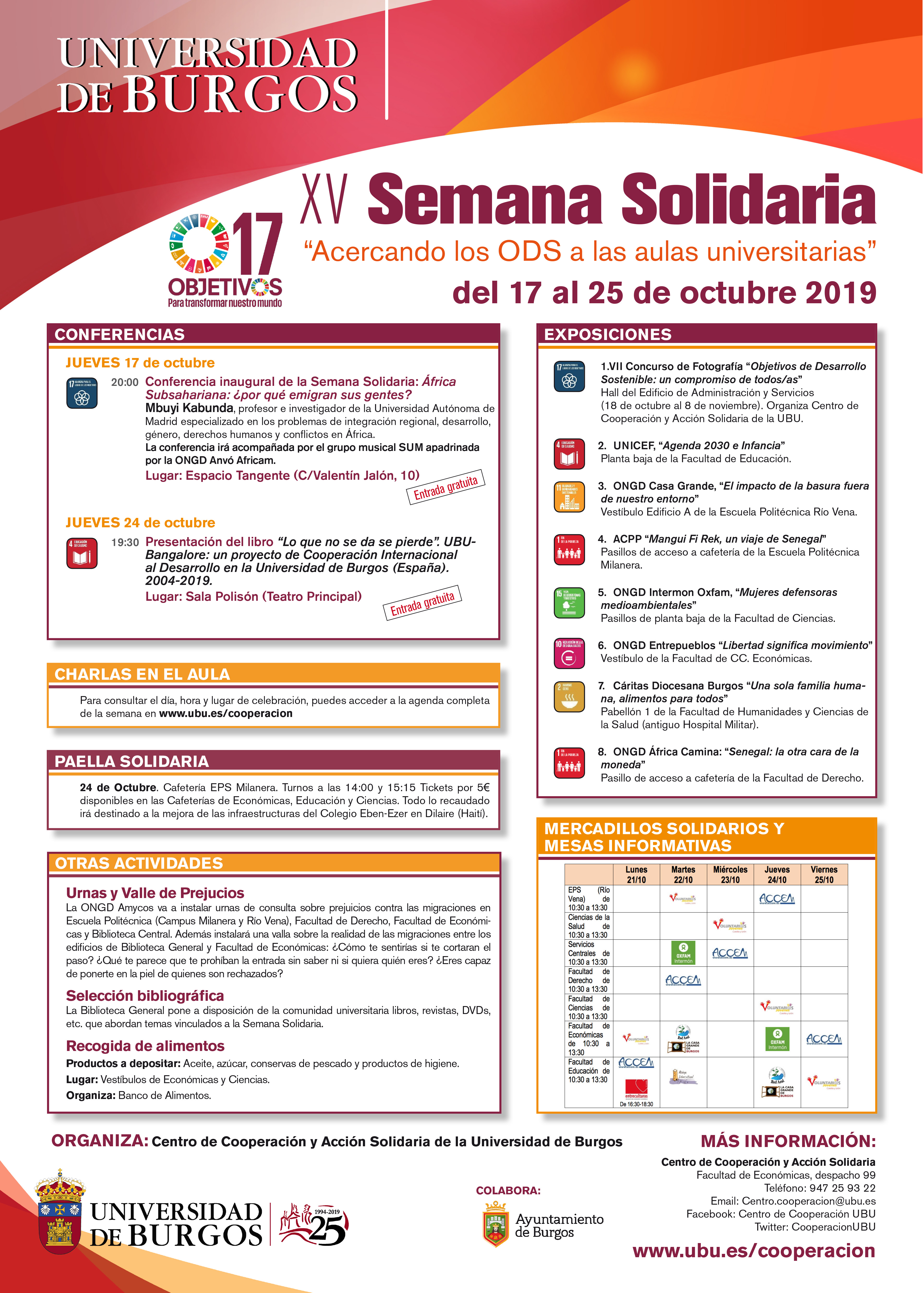 Cartel Semana Solidaria