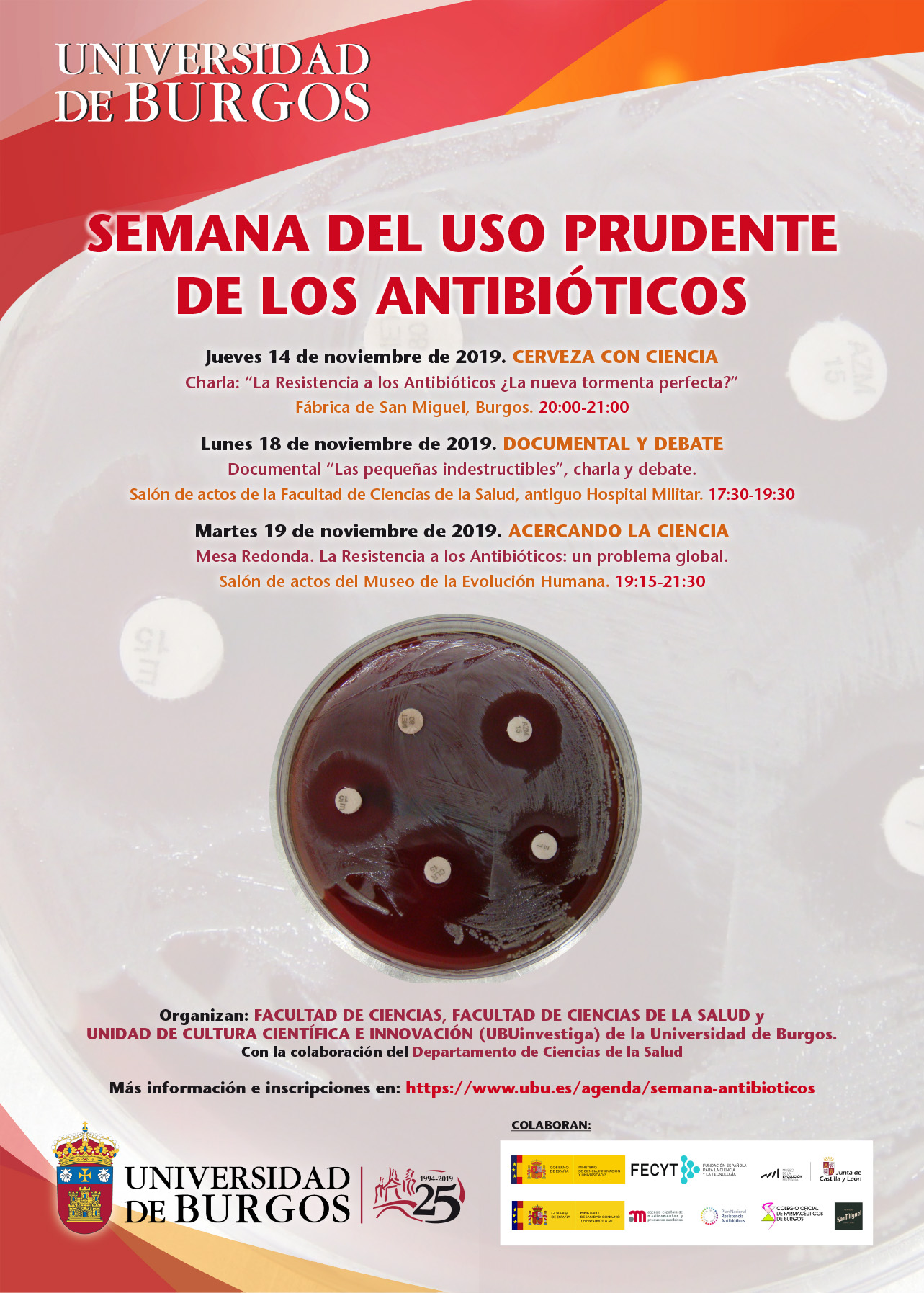 Cartel Semana de la Concienciación sobre el Uso Prudente y la Resistencia a los Antibióticos
