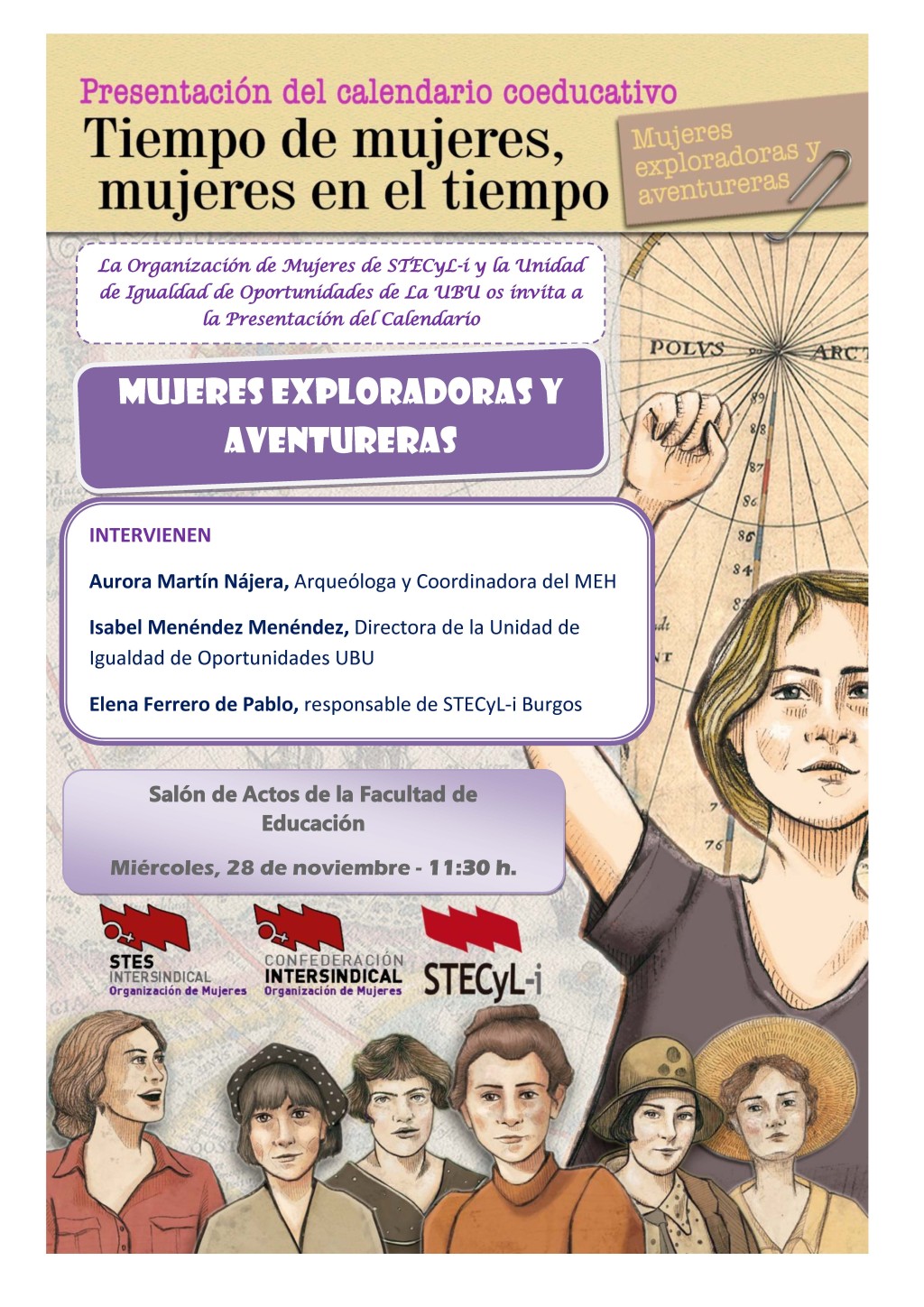 Presentación del calendario “Tiempo de Mujeres. Mujeres en el Tiempo 2019″