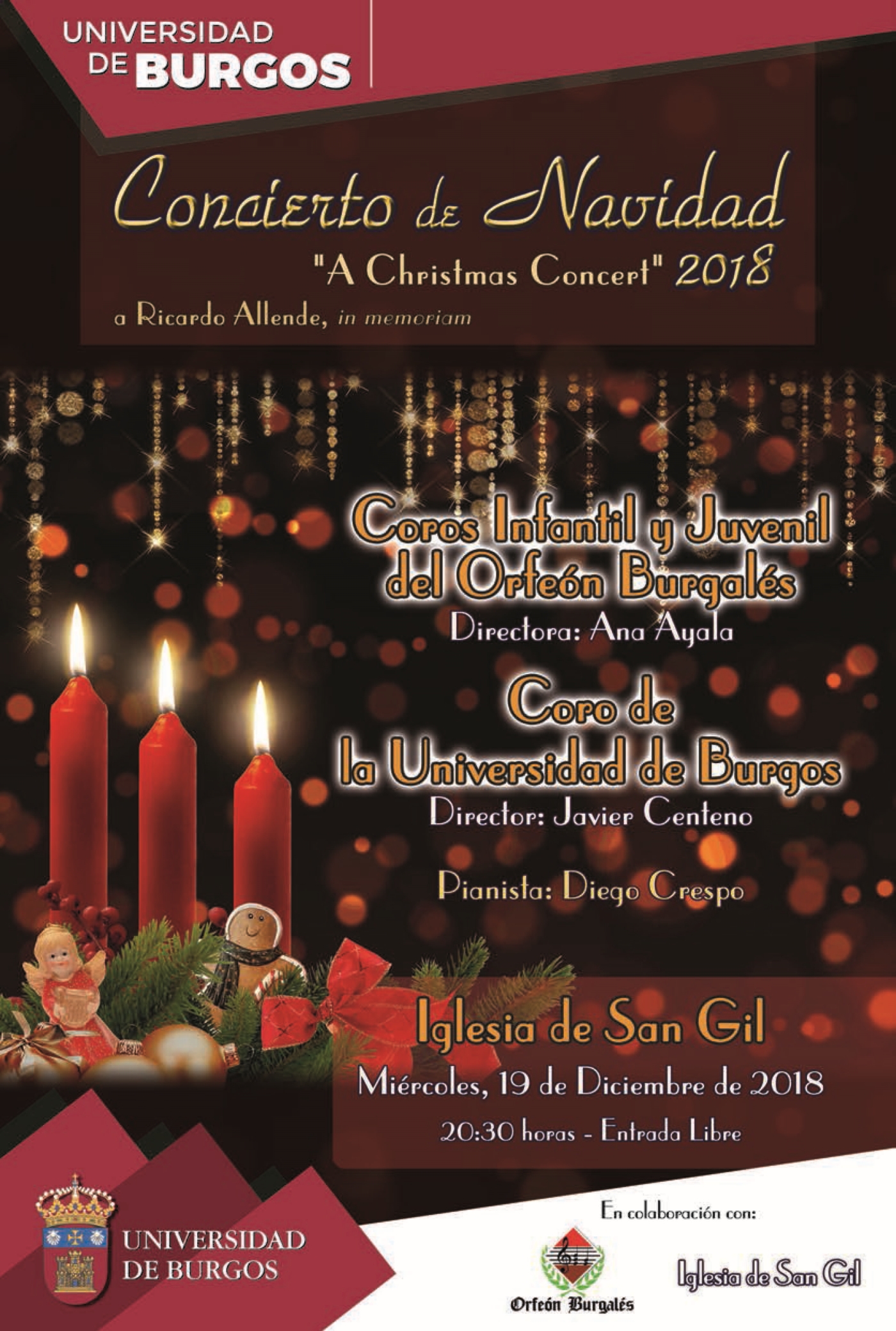 Cartel Concierto Navidad 2018