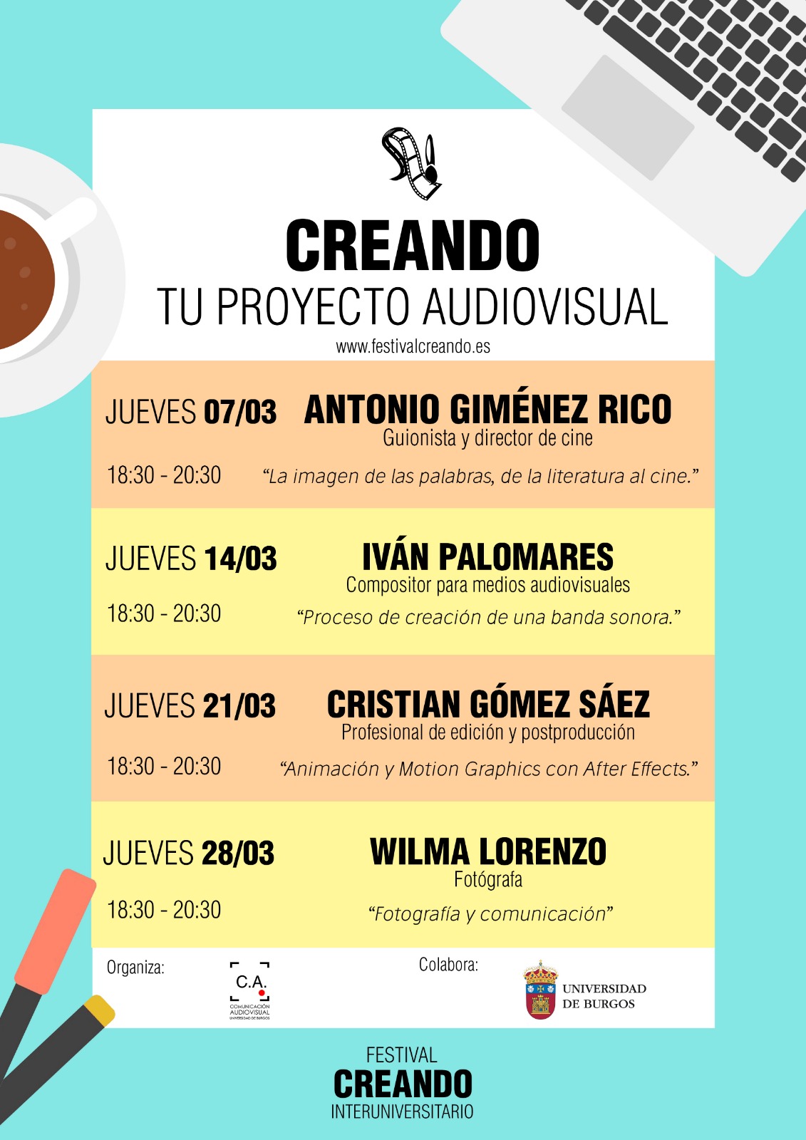 Cartel Talleres creando 2019