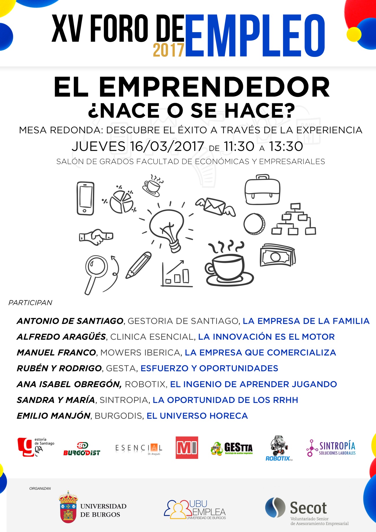 Mesa de Debate emprendedores Junior vs Seniors