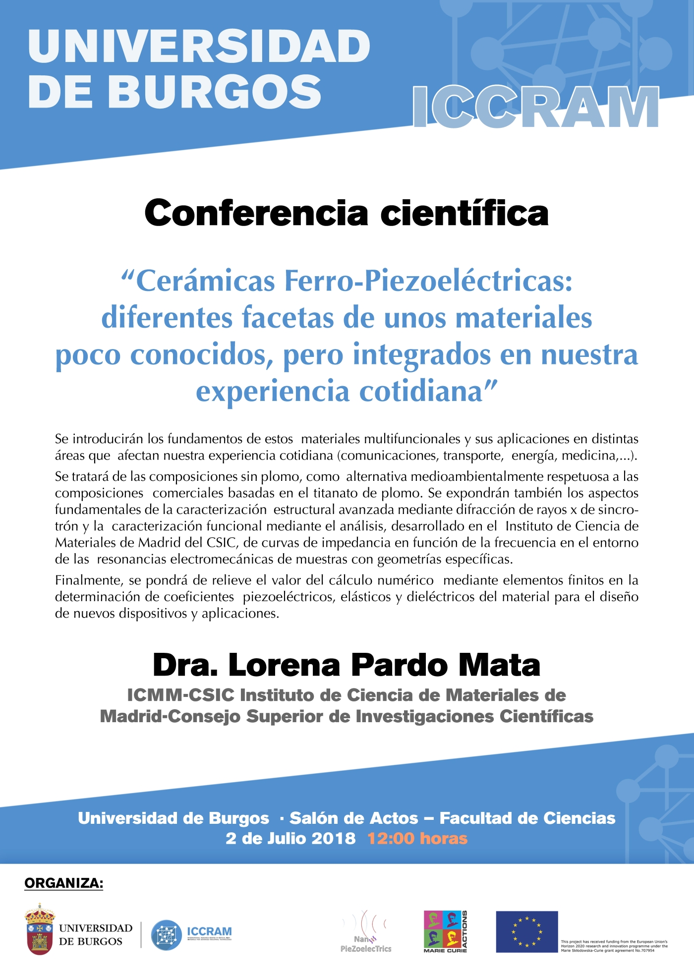 Cartel Conferencia Lorena Pardo
