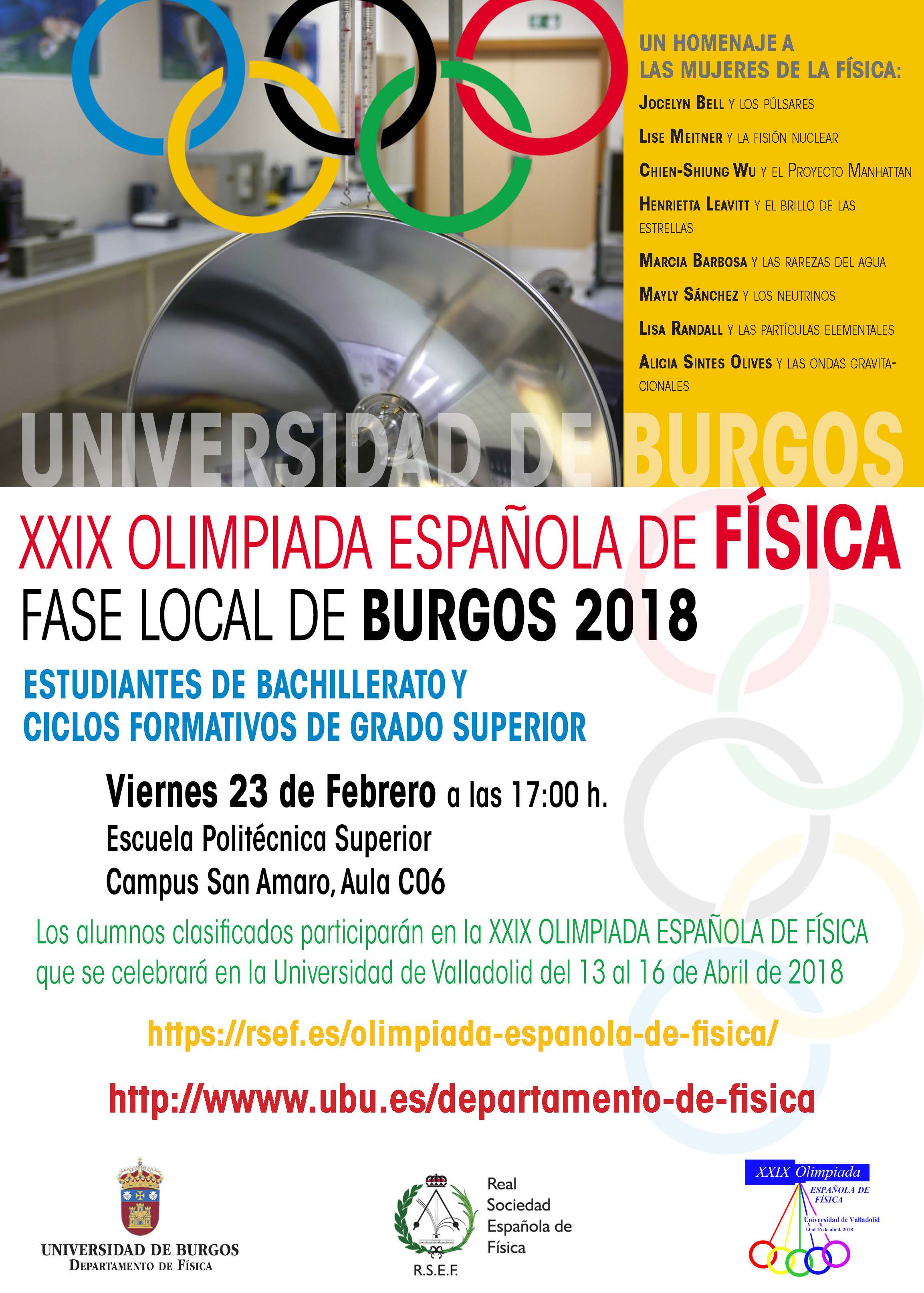 Olimpiada Española de Física 2018