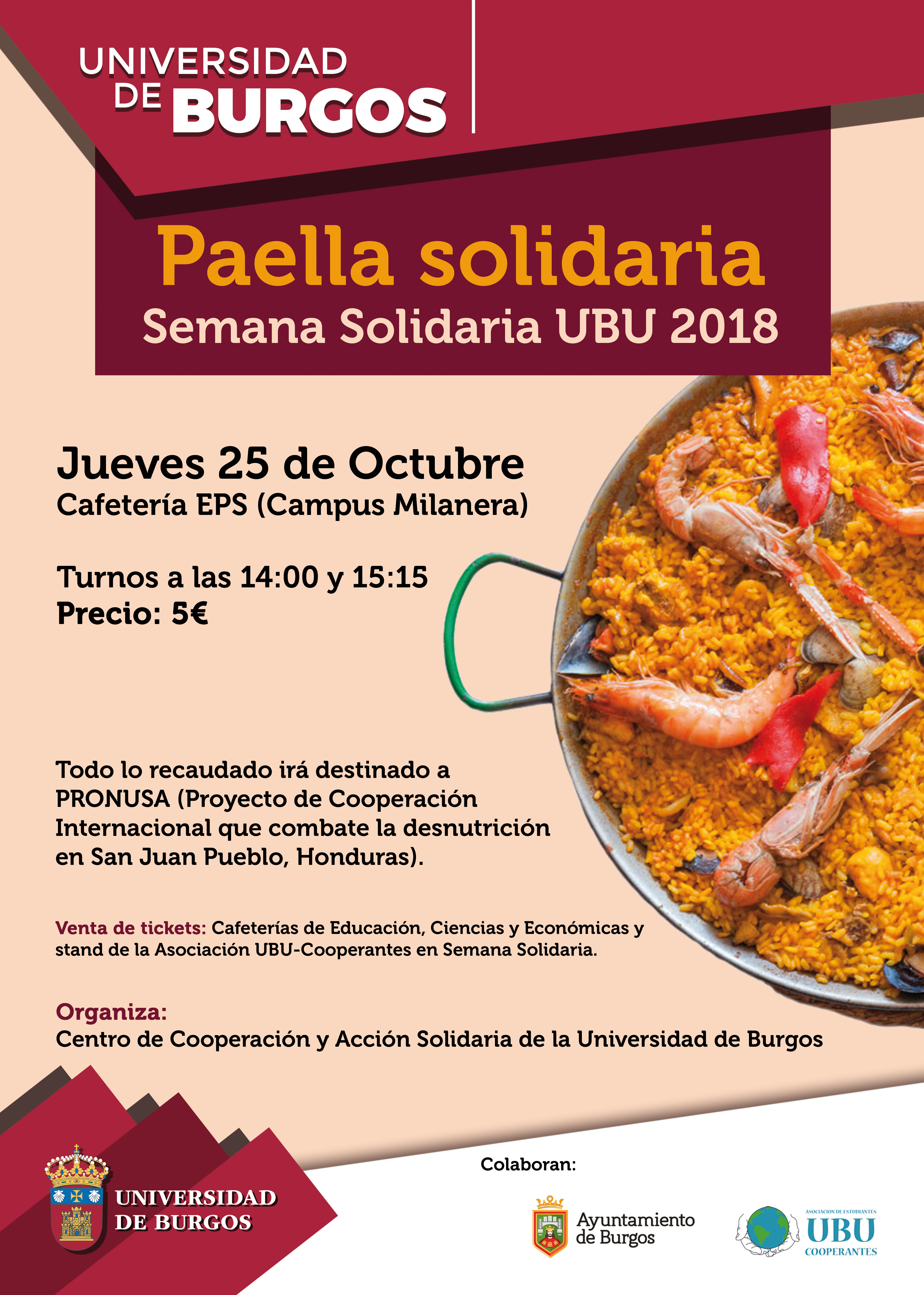Cartel Paella Solidaria