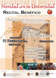 Cartel recital benéfico lerma