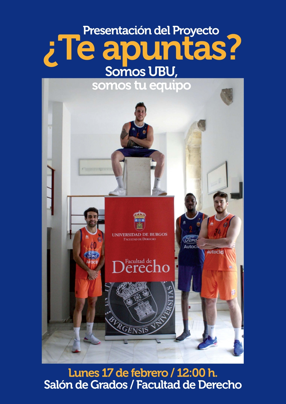 ¿Te apuntas?. Somos UBU, somos tu equipo