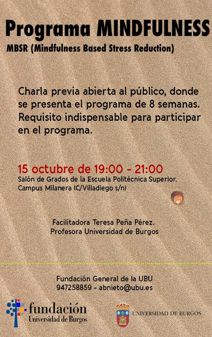 Cartel Presentación del Programa de Mindfulness