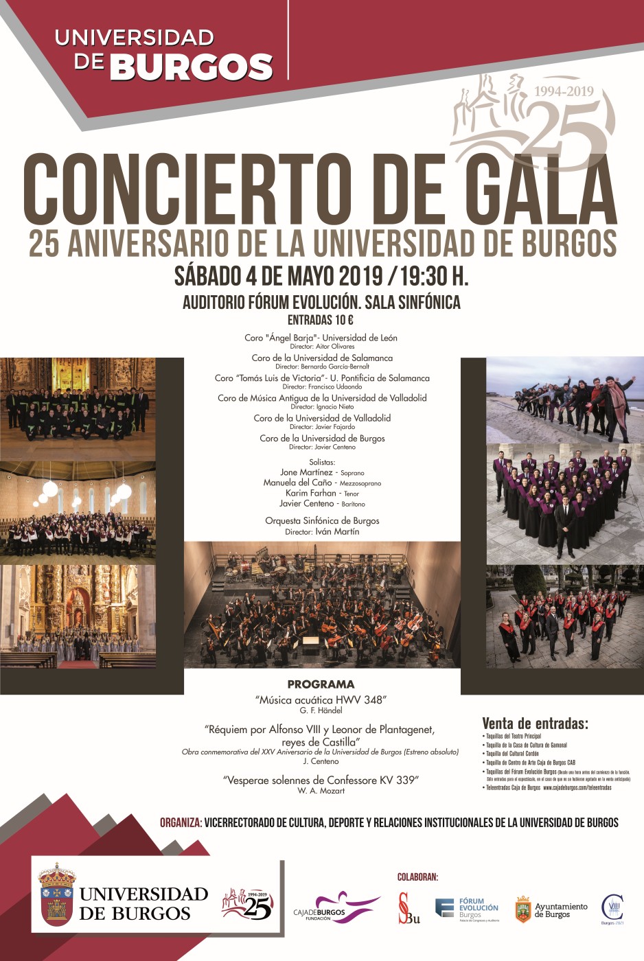 Concierto de Gala. "XXV Aniversario de la Universidad de Burgos"