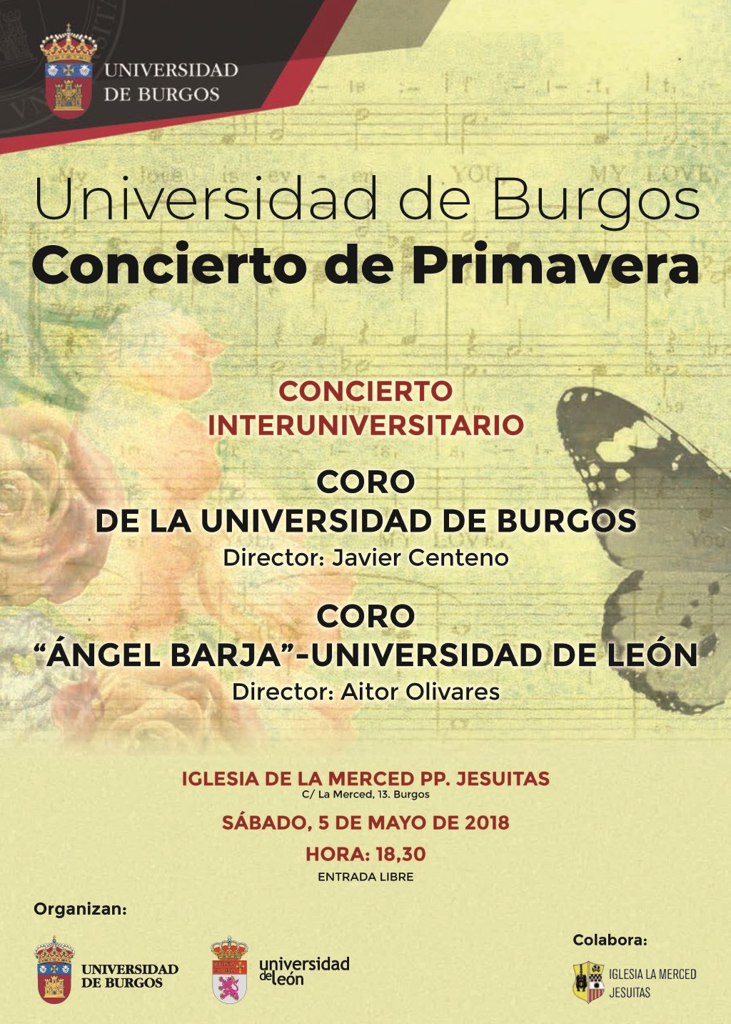 Concierto de primavera del Coro de la UBU