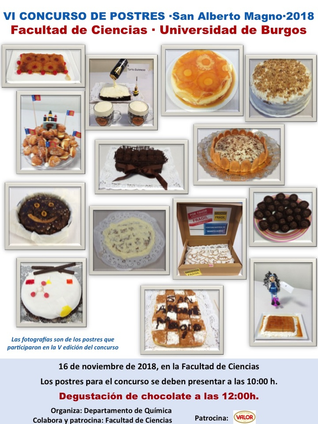 VI Concurso de Postres San Alberto Magno 2018 y chocolatada