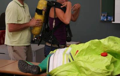 Simulacro de actuación sanitaria en el antiguo Hospital Militar Simulacro de actuación sanitaria en el antiguo Hospital Militar