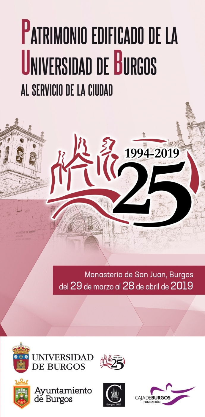 Cartel exposición Patrimonio edificado de la Universidad de Burgos