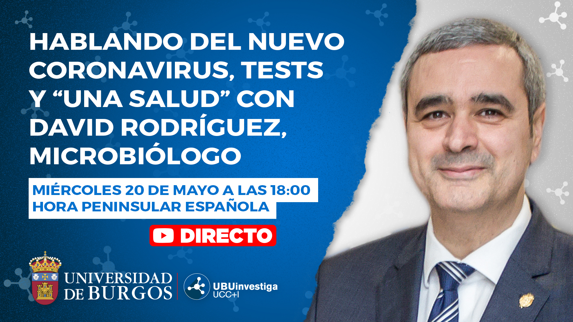 Hablando del nuevo coronavirus, tests y "Una Salud" con David Rodríguez, microbiólogo.