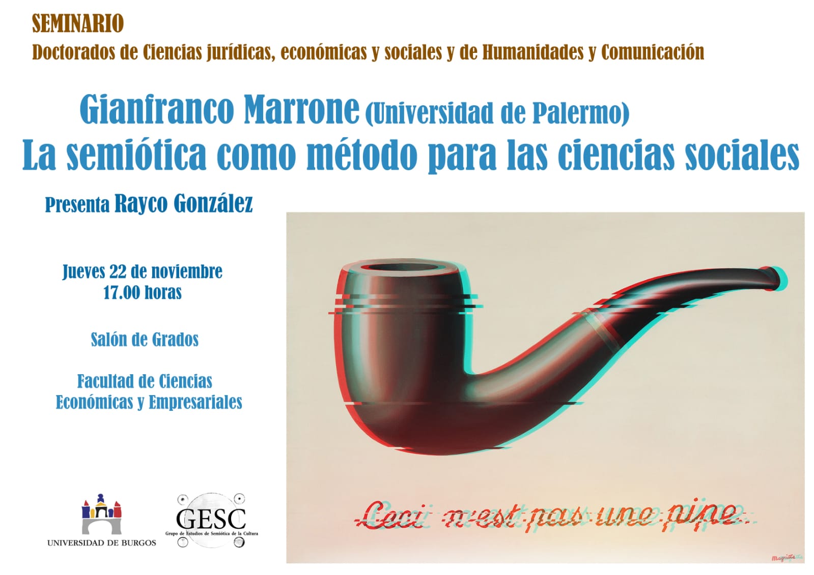 Seminario. La semiótica como método para las ciencias sociales