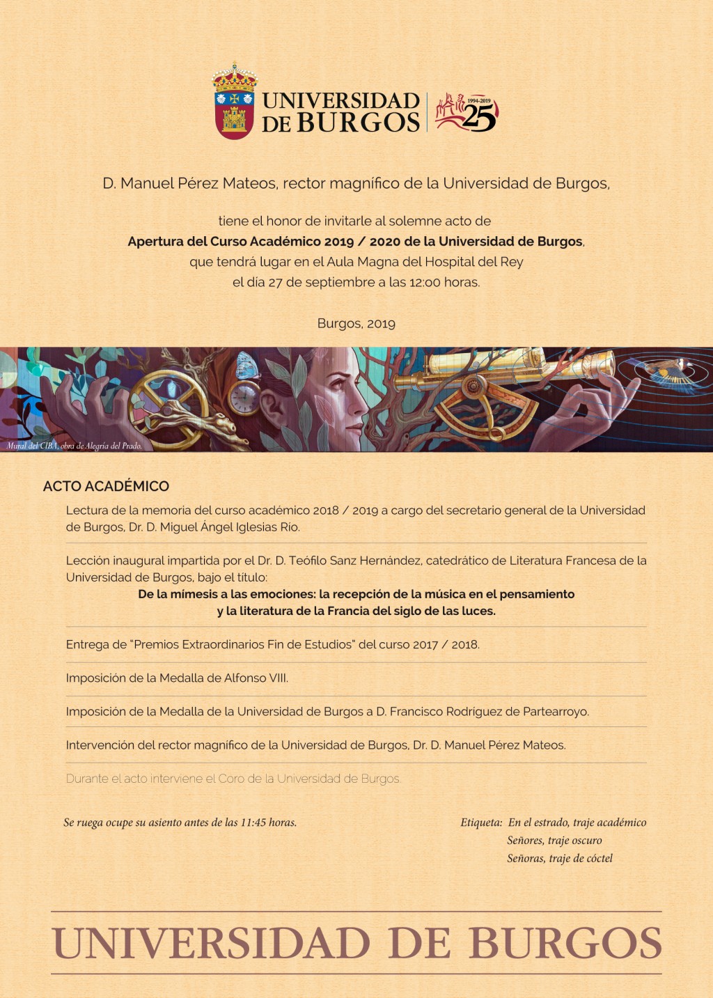 Apertura del Curso Académico 2019-2020