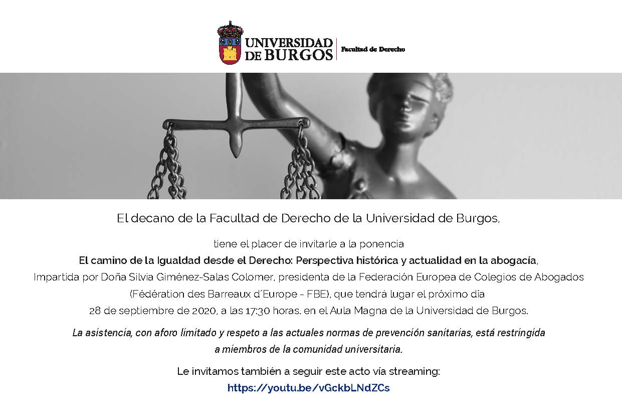 Conferencia inaugural del Máster Universitario en Acceso a la Abogacía