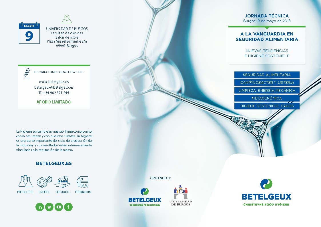 Tríptico Jornada Seguridad Alimentaria