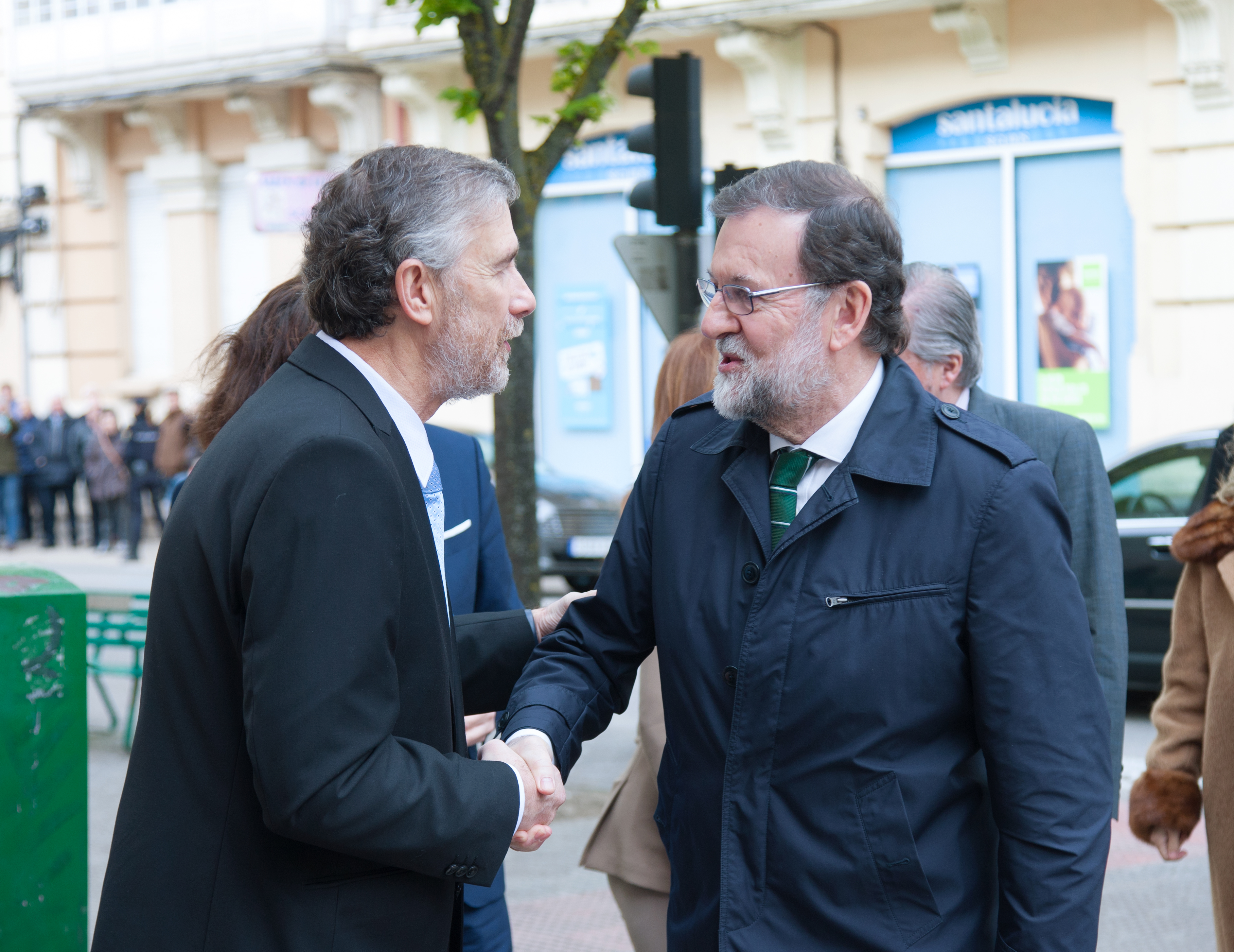 El rector recibe al presidente del Gobierno.