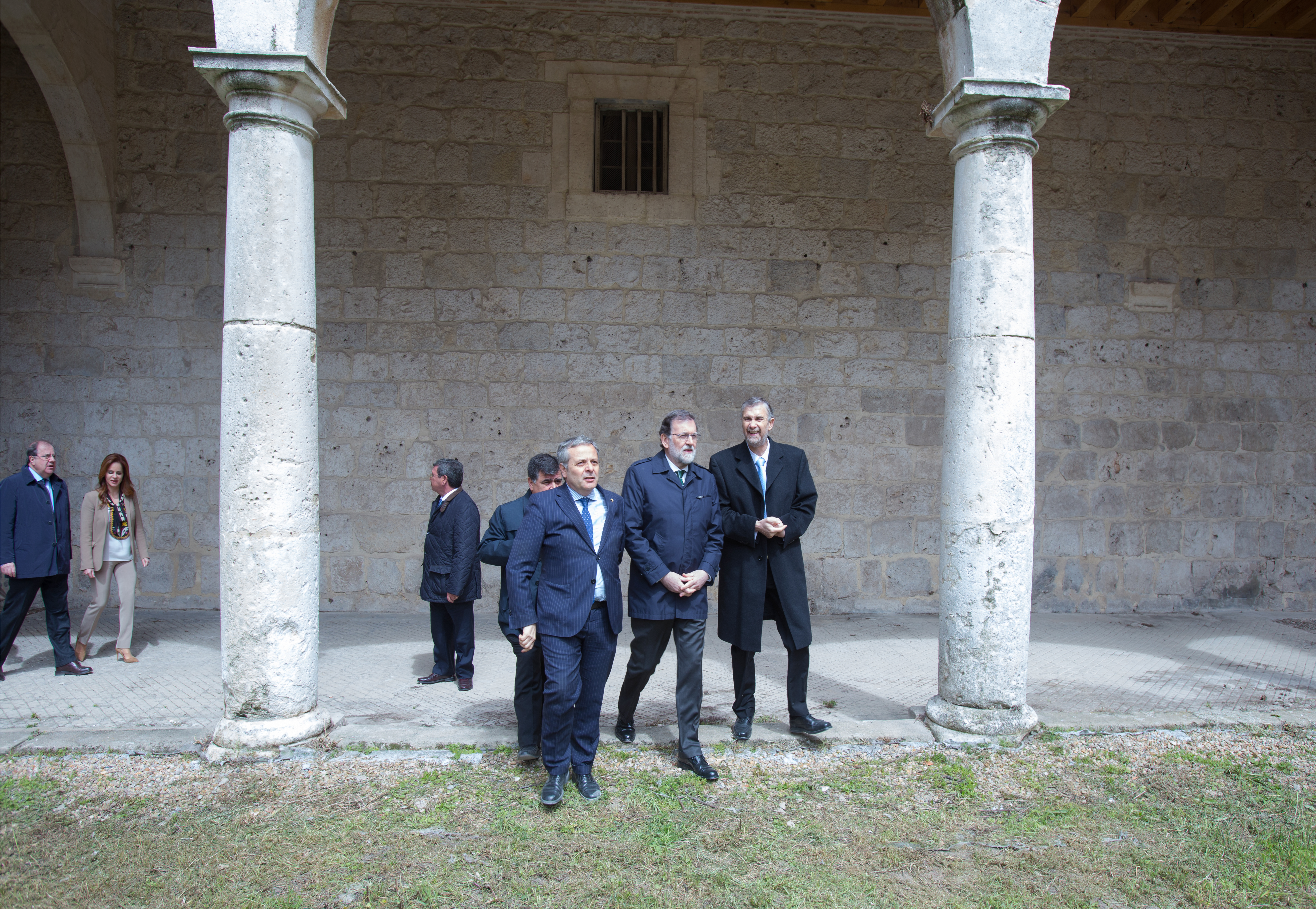 Visitando el Hospital de la Concepción.