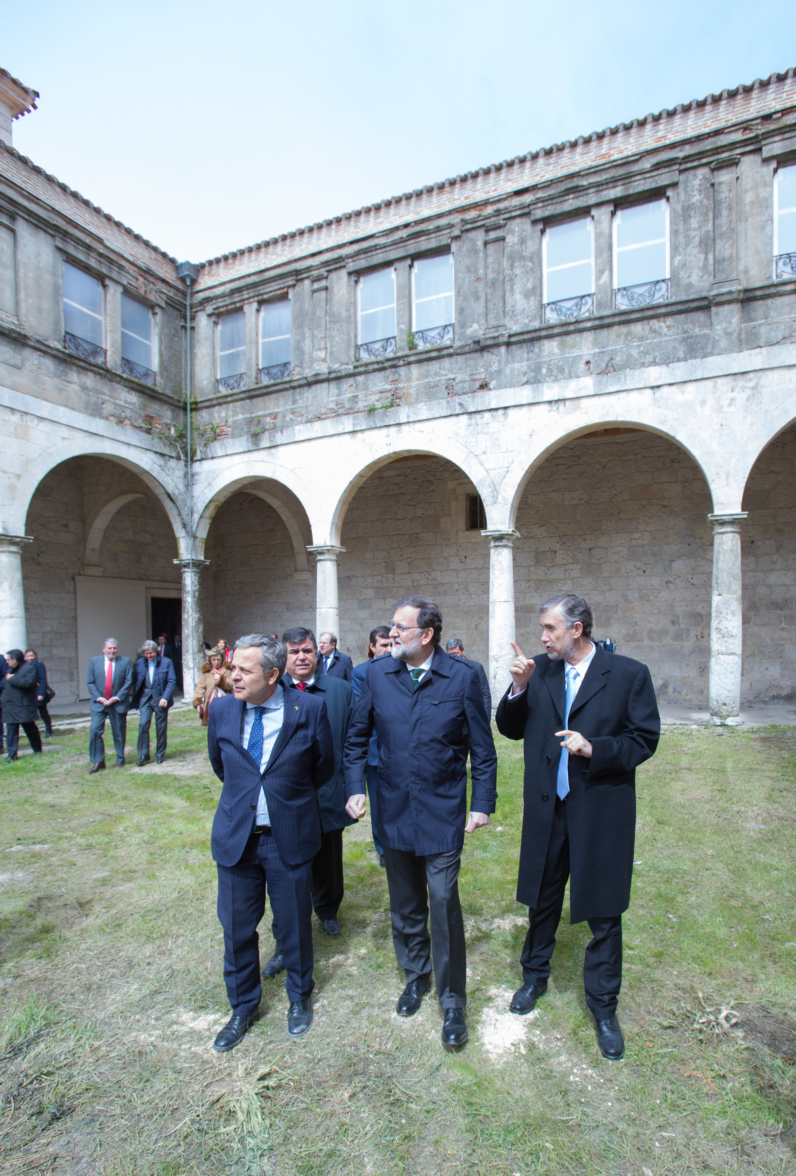 Visitando el Hospital de la Concepción.