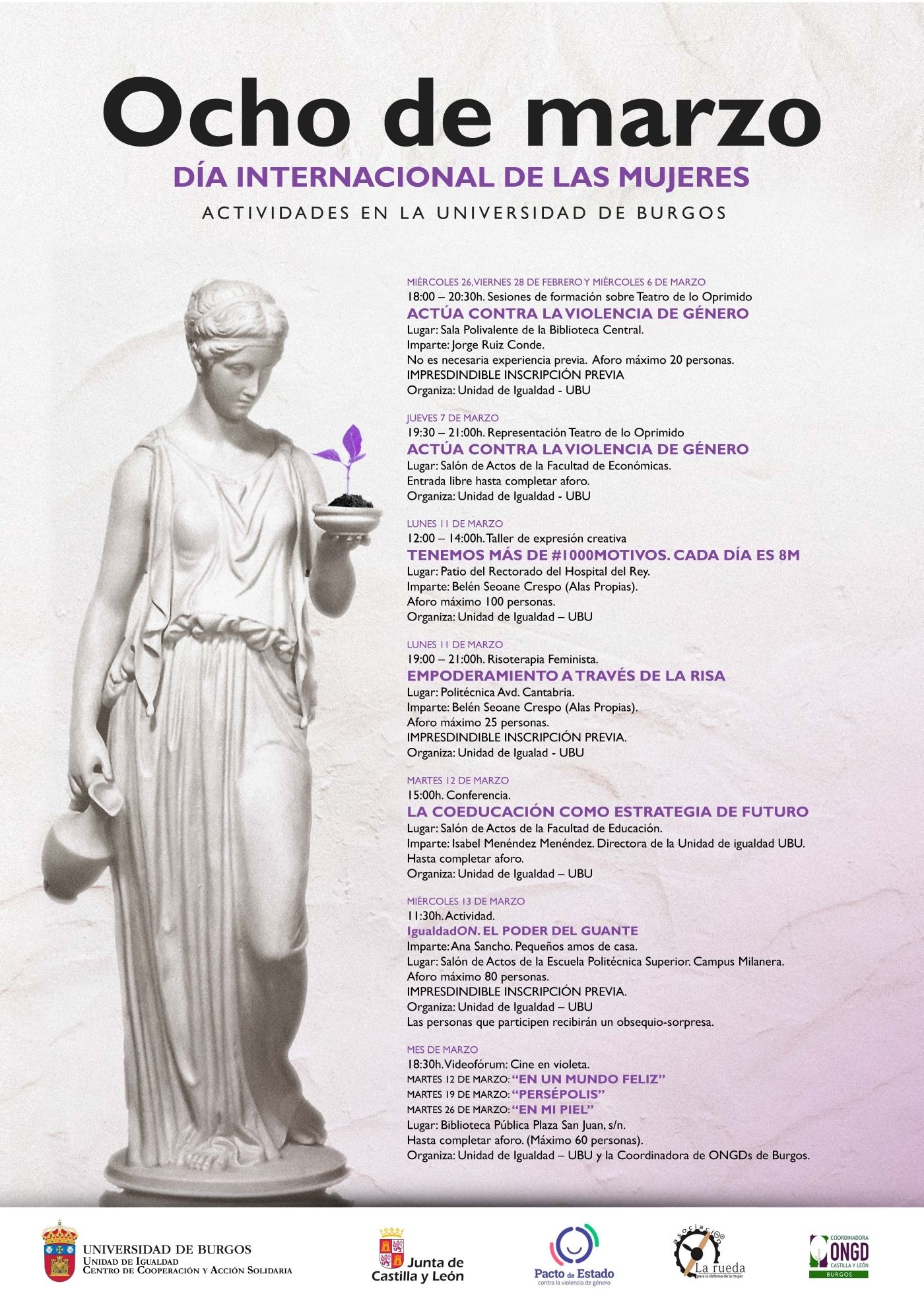 Actividades 8 de marzo