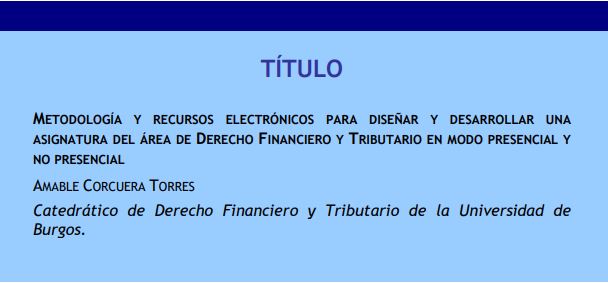 Amable Corcuera Metodología