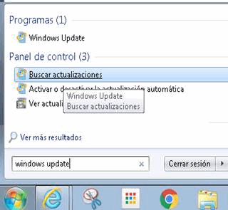 Buscar actualizaciones