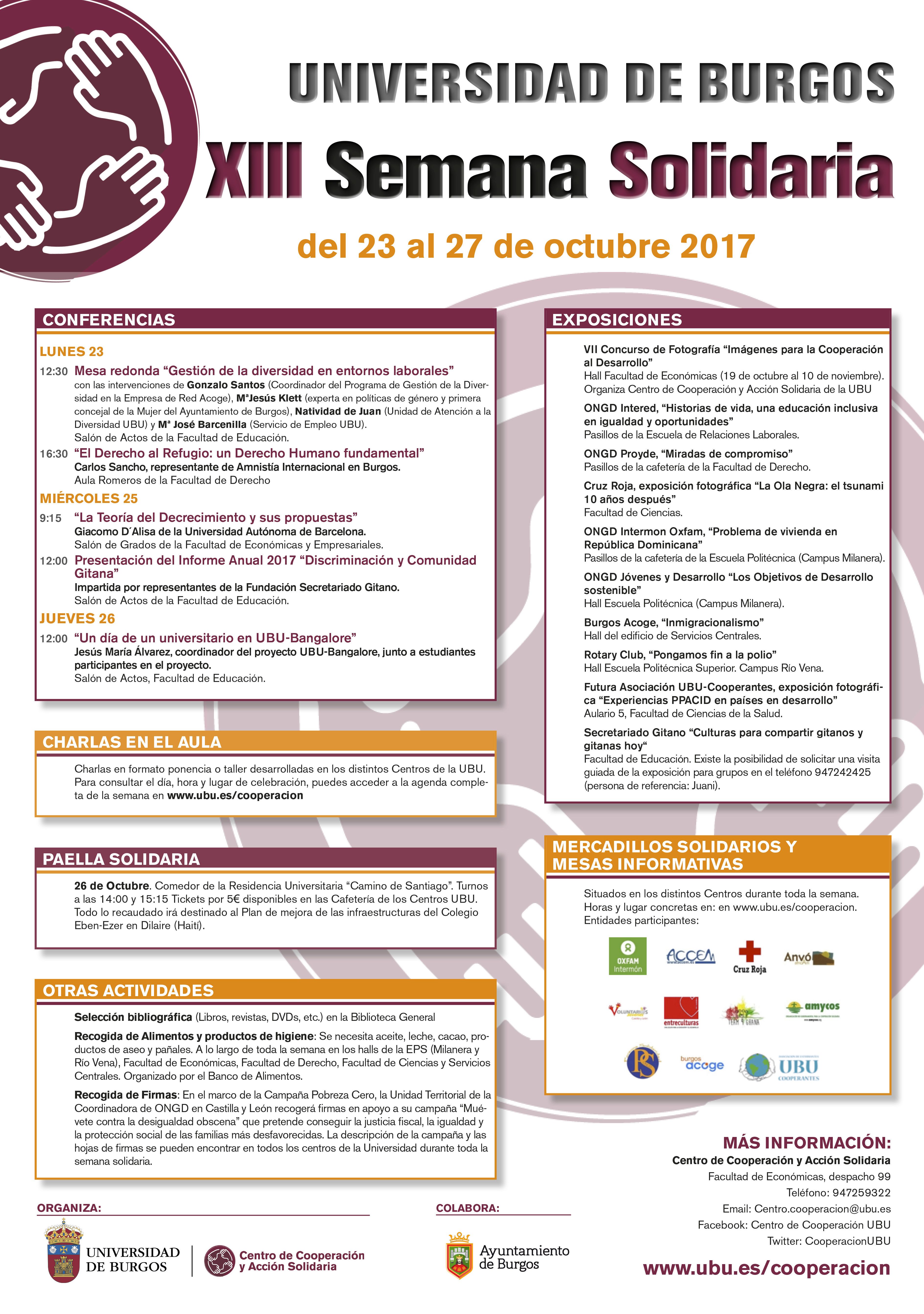 Cartel Semana Solidaria 2017