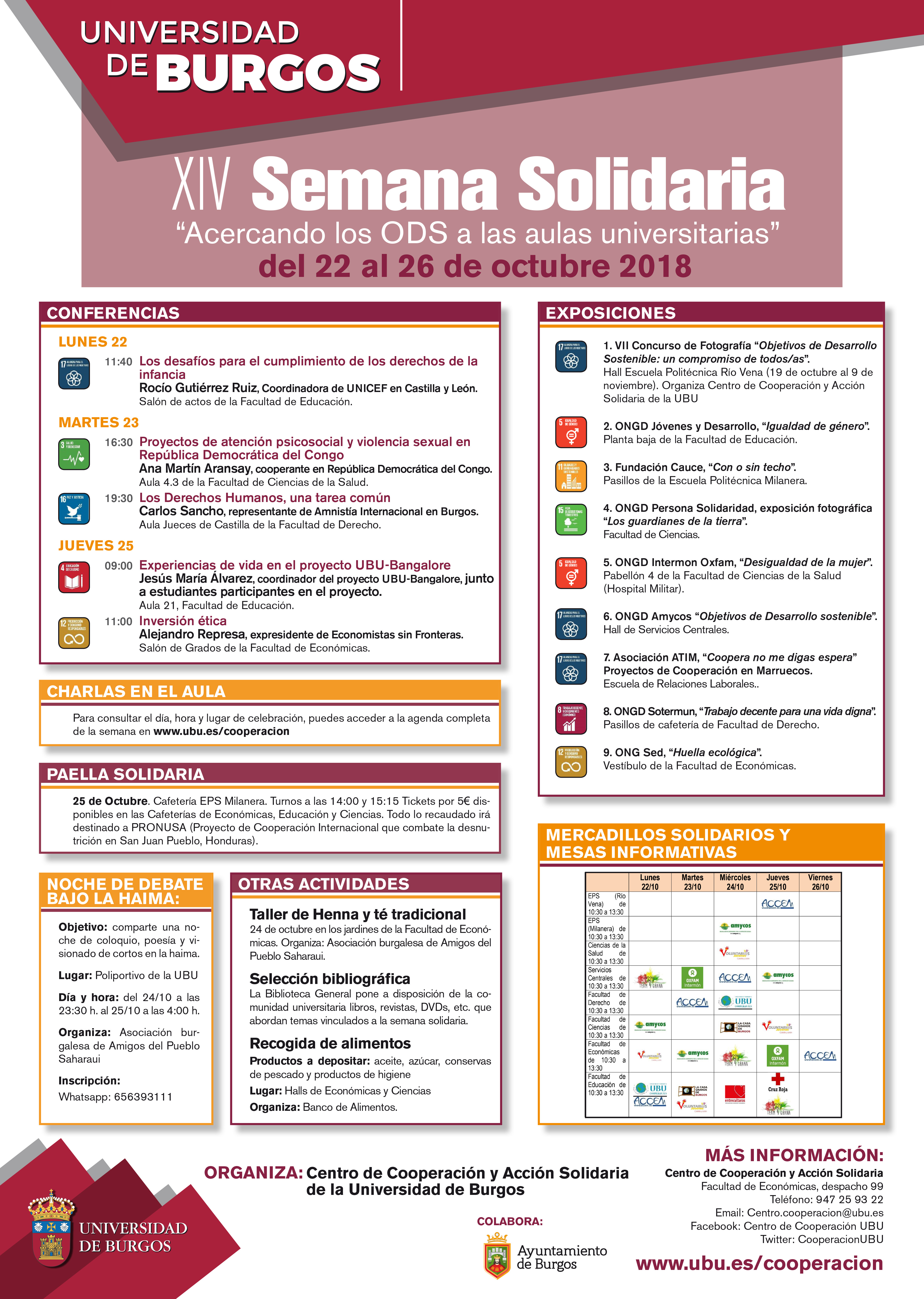 Cartel Semana Solidaria 2018