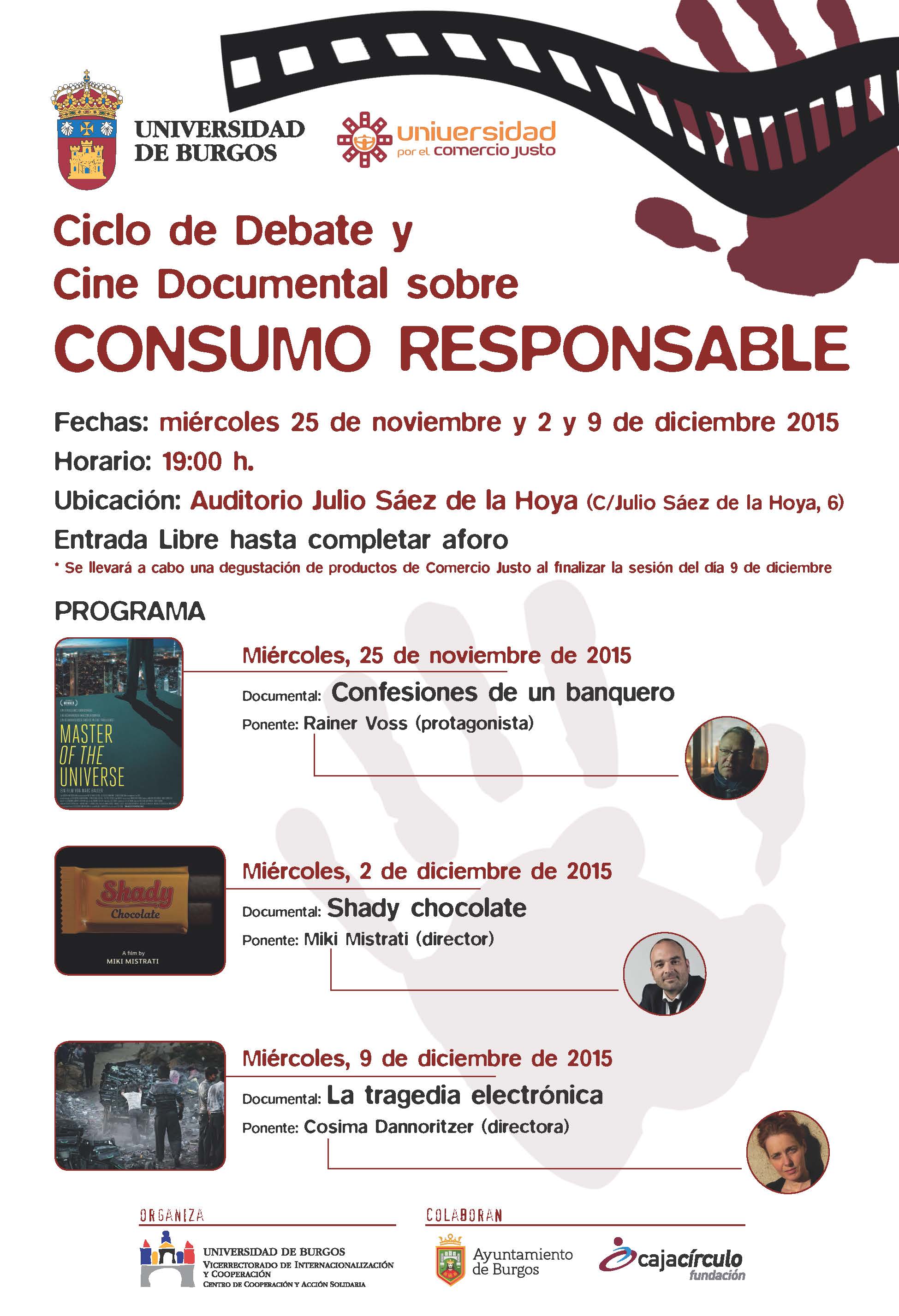 Cartel Ciclo de Cine sobre Consumo Responsable