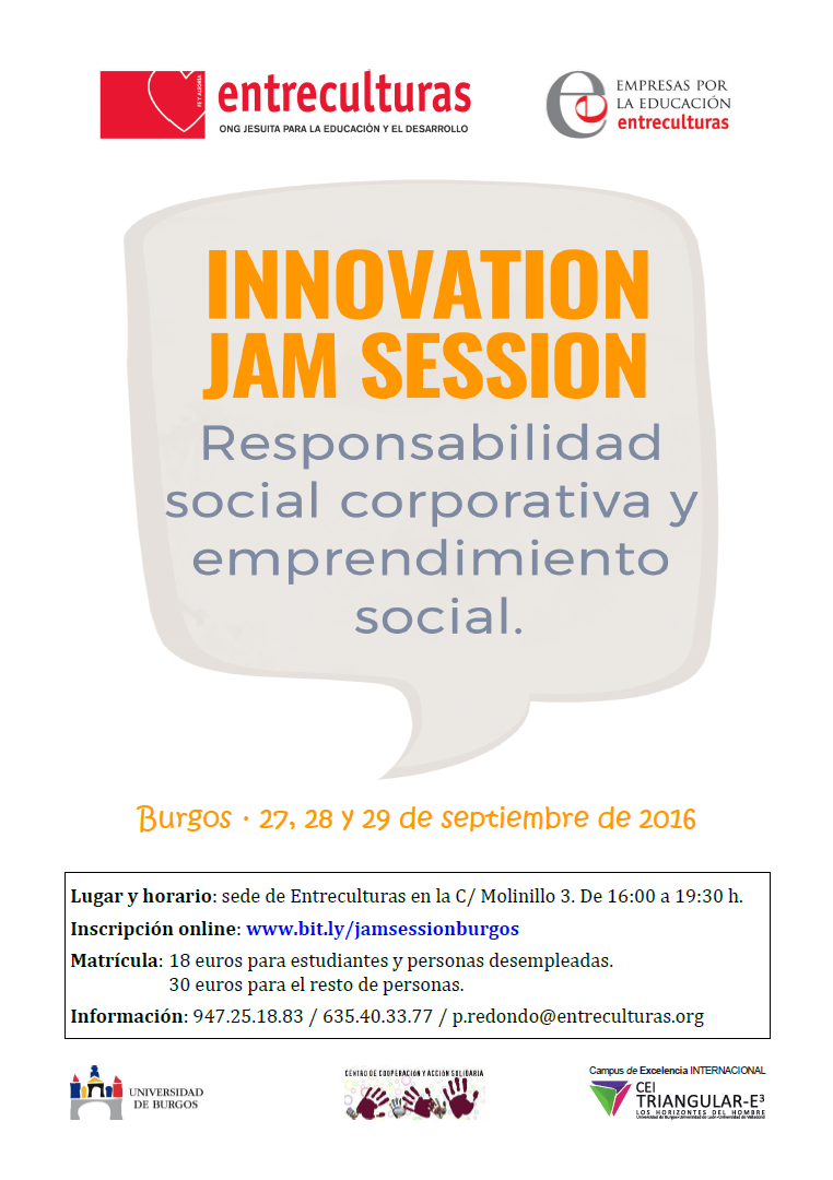 Cartel Curso Innovation Jam Session