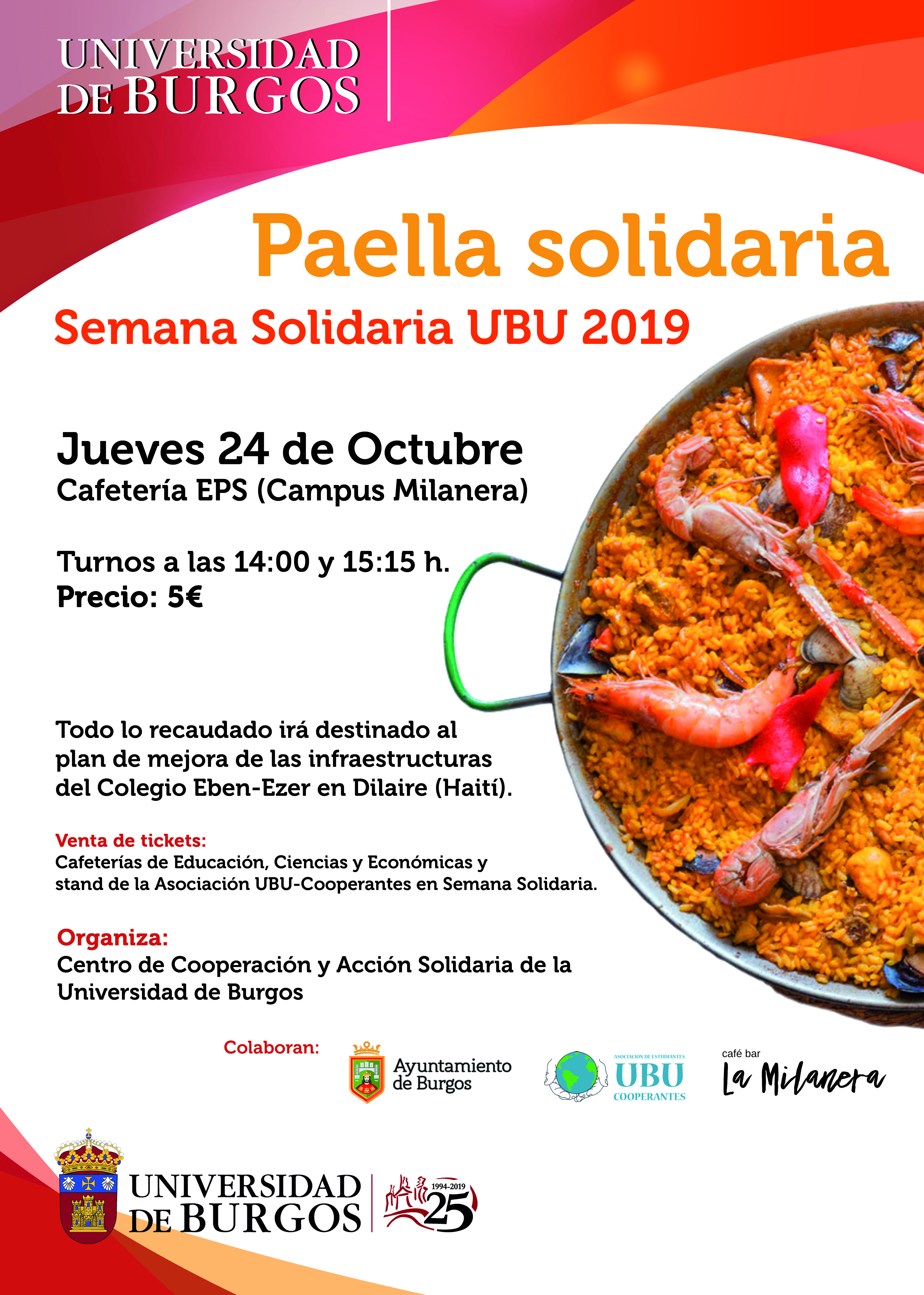 Cartel Paella Solidaria
