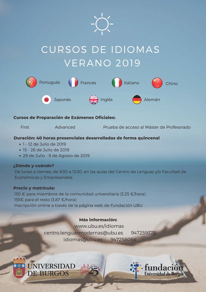 Cursos de Idiomas UBU Verano 2019