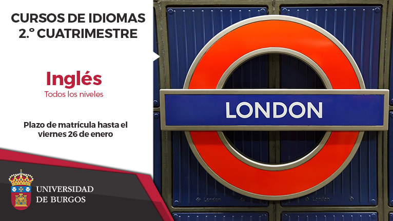 Cartel Curso de Inglés