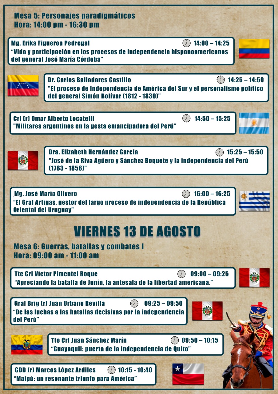 Mesas temáticas 5 y 6