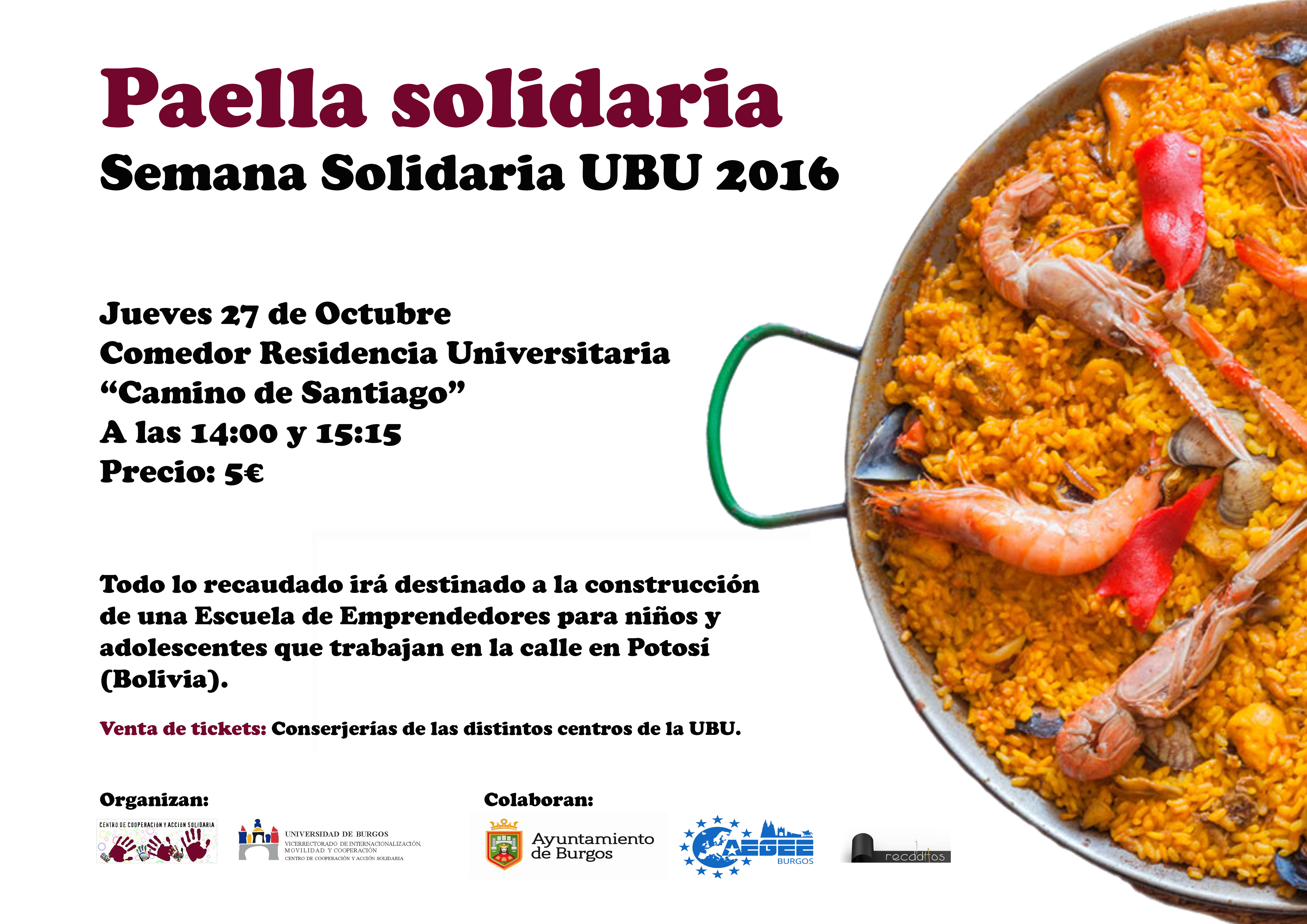 Cartel I Paella Solidaria