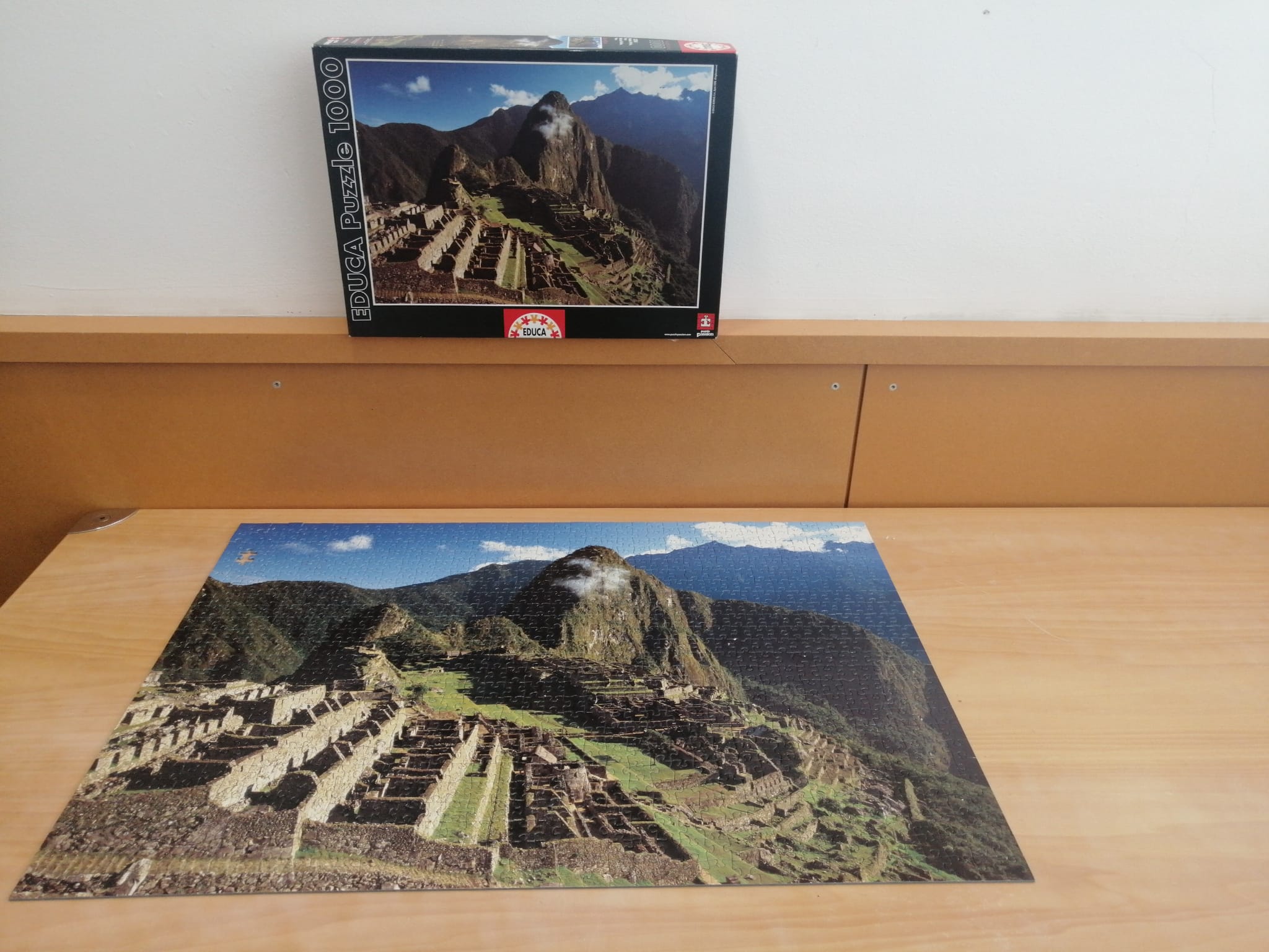 Biblioteca San Amaro. Puzzle terminado en tiempo record